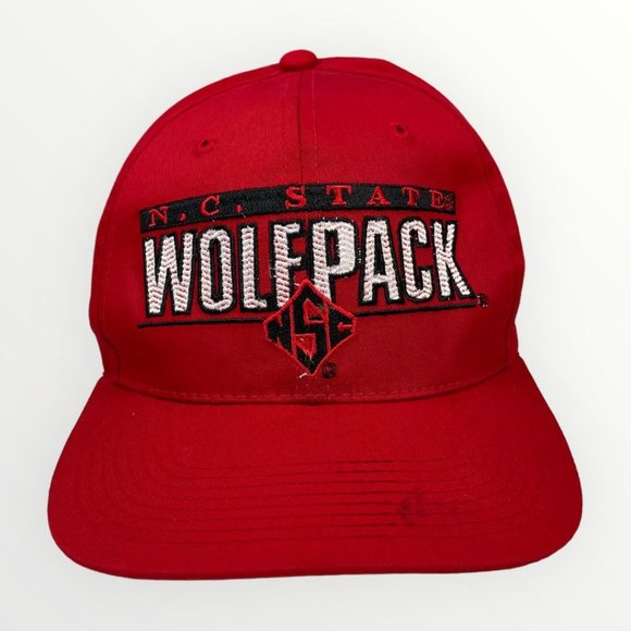 Vintage 1984 Sports Specialties N.C. State Wolfpack Embroidered Snapback Hat Cap - Picture 1 of 11